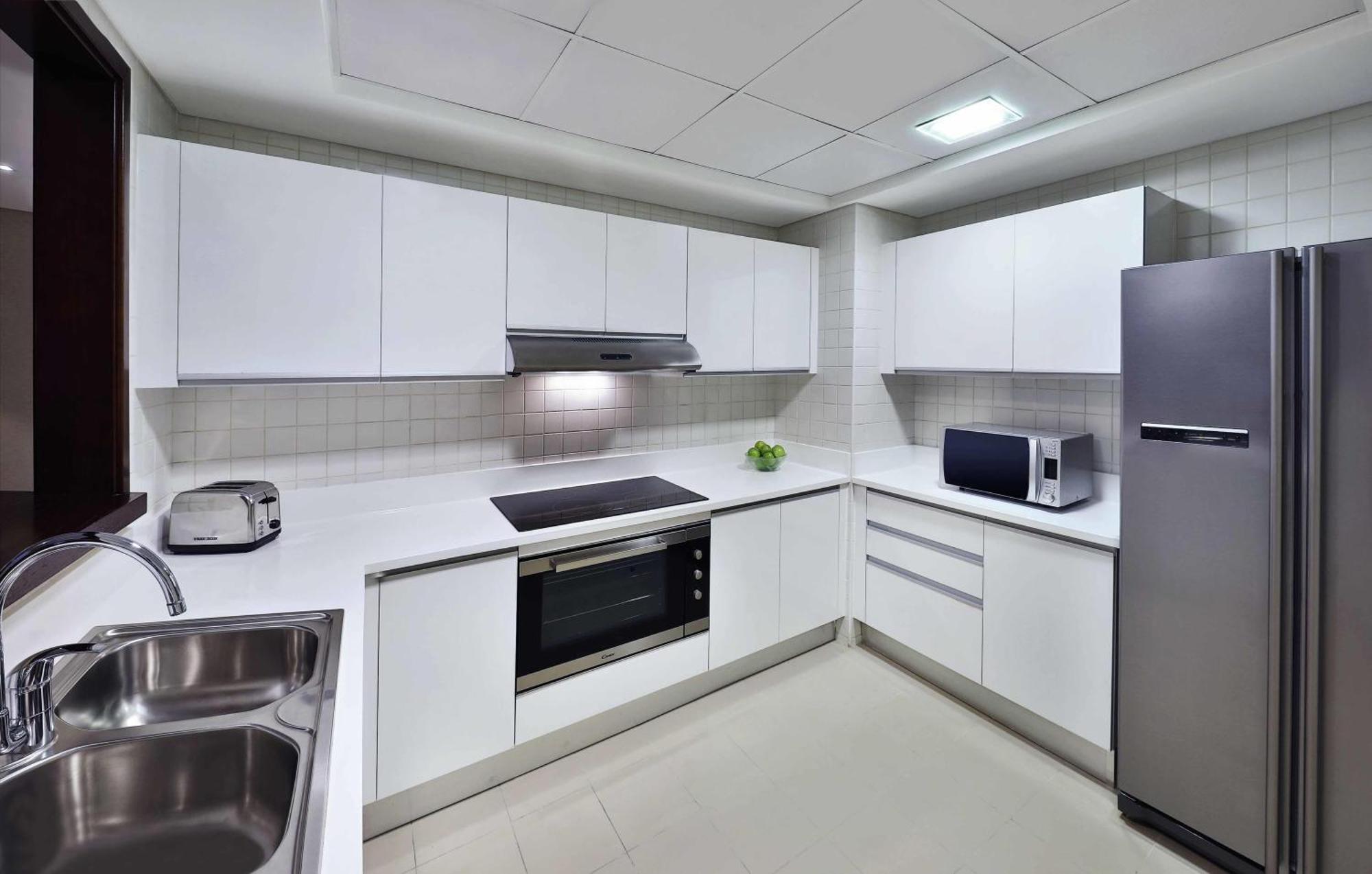 Apartmá se 2 ložnicemi, kuchyní a výhledem na dubajské oko